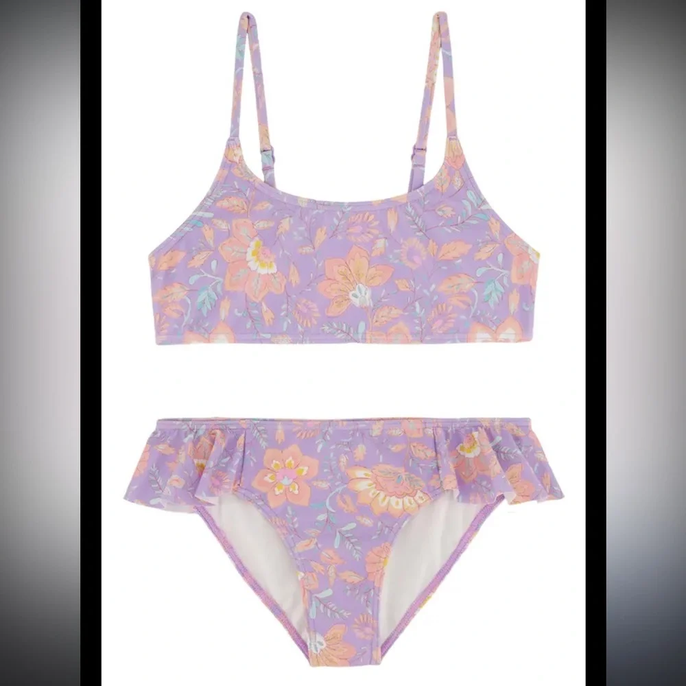 Billabong Hideaway Hippie Ruffle Two Piece Swimsuit